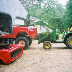 tractor assisted body removal