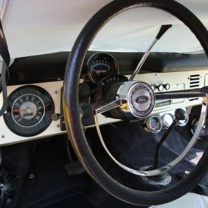 nice Orig. steering wheel,new gas gauge.