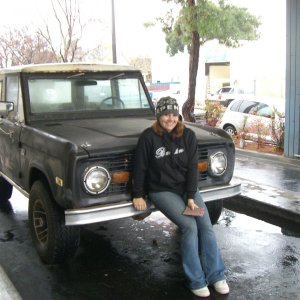 Me and Rusty at the DMV - my first Bronco
