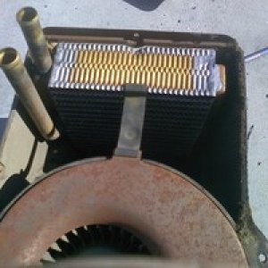 heater box rebuild with f250 mod