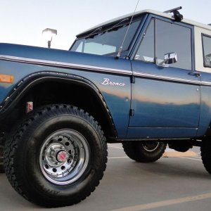 Blue 1975 Bronco