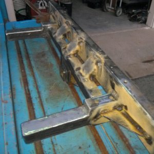 Finish welding rear bumper