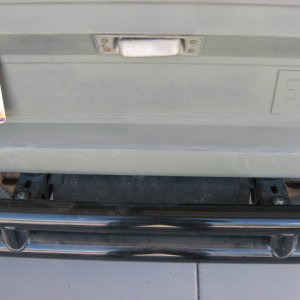 Installed lower tailgate patch panel