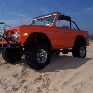 My Bronco at the dunes