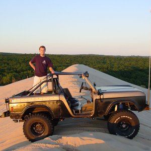 Top of Test Hill at Silver Lake MI