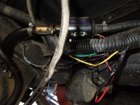 Fuel pump leakking on wire loom.jpg