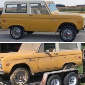 Barn find. 74 bronco original paint.