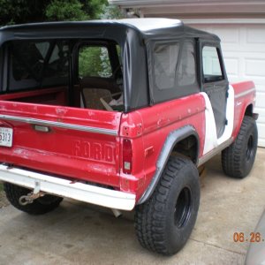 73 Bronco new door inserts and BestTop