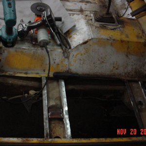 Passenger Floorpan Removed