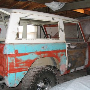 1970 Bronco under going restoration