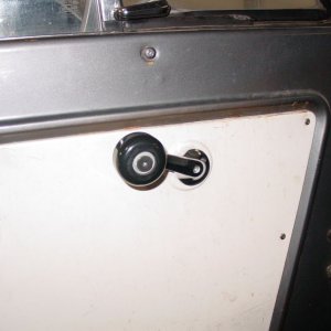 Skateboard wheel as a window crank knob