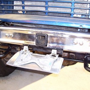 Hidden front receiver hitch