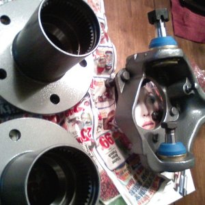 Fronts brakes Slotted wheels and Milemarker SS Hubs