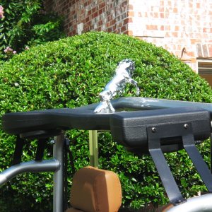 Chrome Bronco Emblem atop sound bar!