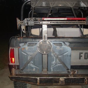 Custom Rear Bumper Tire/Fuel/Hilift Carrier