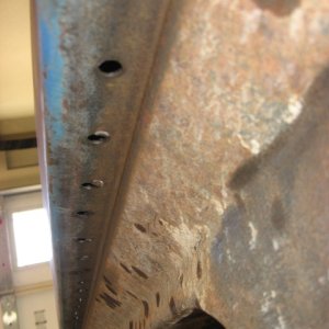 spot welds drilled thru bed for reinstallation