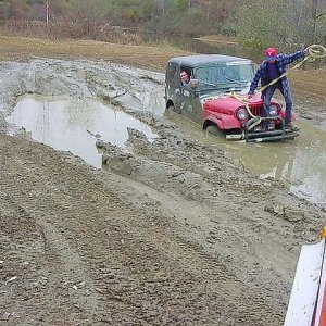 Jeep stuck LOL!!