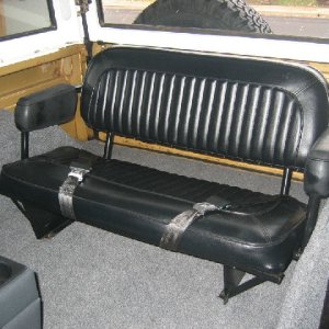 New rear seat upholstery