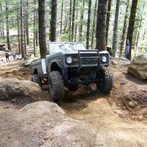 Cruising up the bottom of waterfall