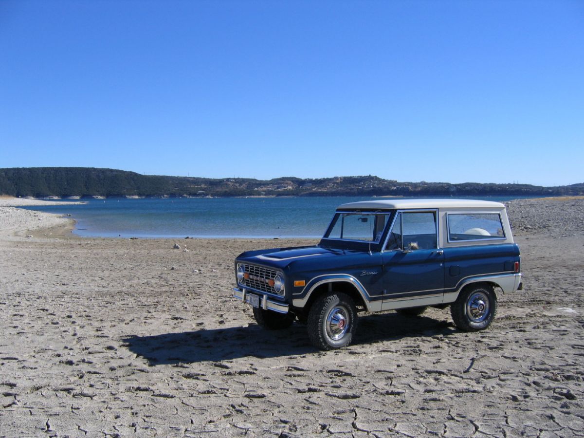 '77 Bronco at Lake Travis Texas