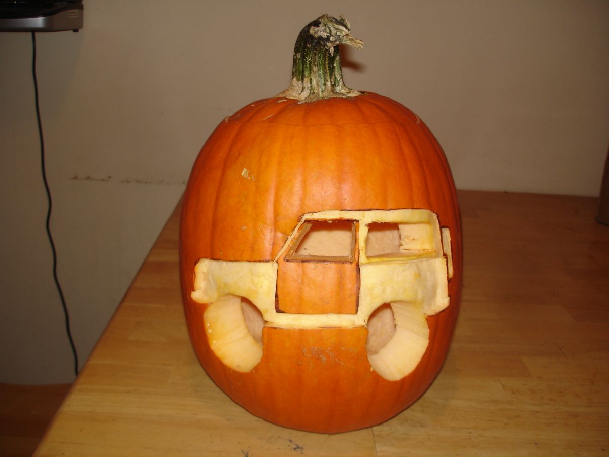 Ford Bronco Pumpkin Carving Pattern