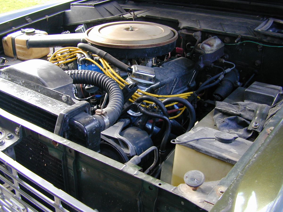 engine compartment before