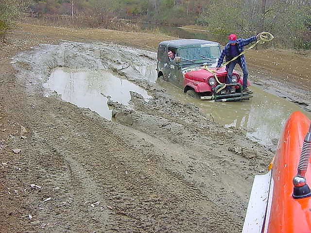 Jeep stuck LOL!!