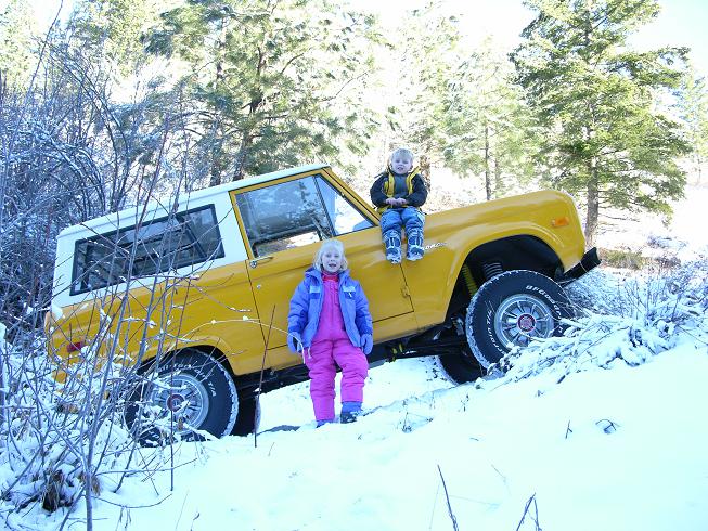 Kids in the mountains