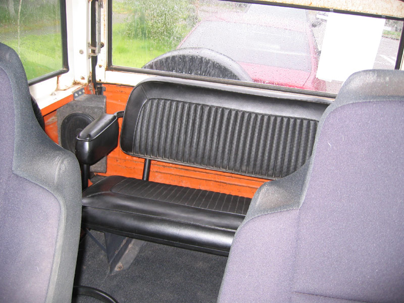 Original seat, vinyl dye