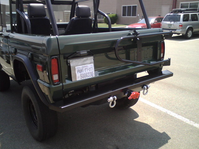 Rear bumper side view