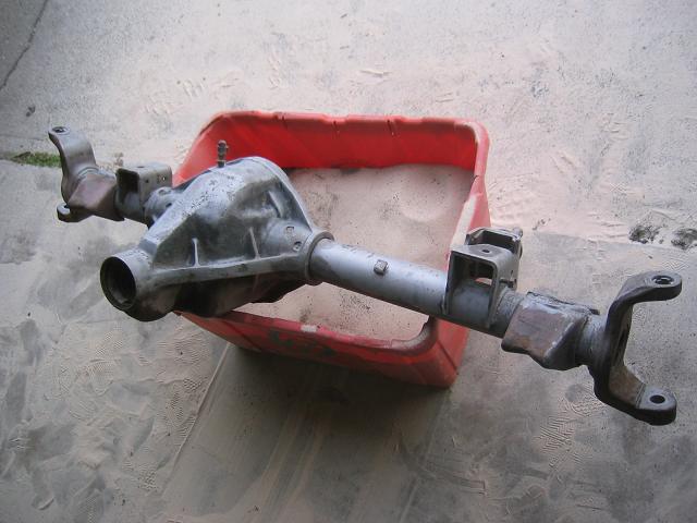 Sand blasting D44 axle