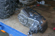 NP 205 transfer case ready for final installation.